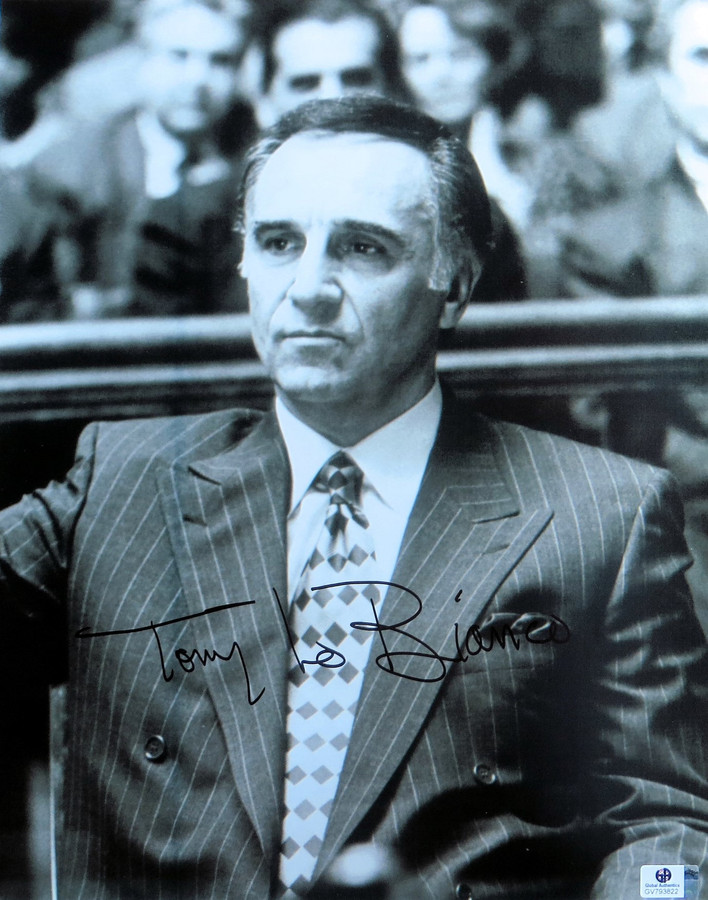 Tony Lo Bianco Signed Autographed 11X14 Photo Vintage B/W Sharp Suit GV793822
