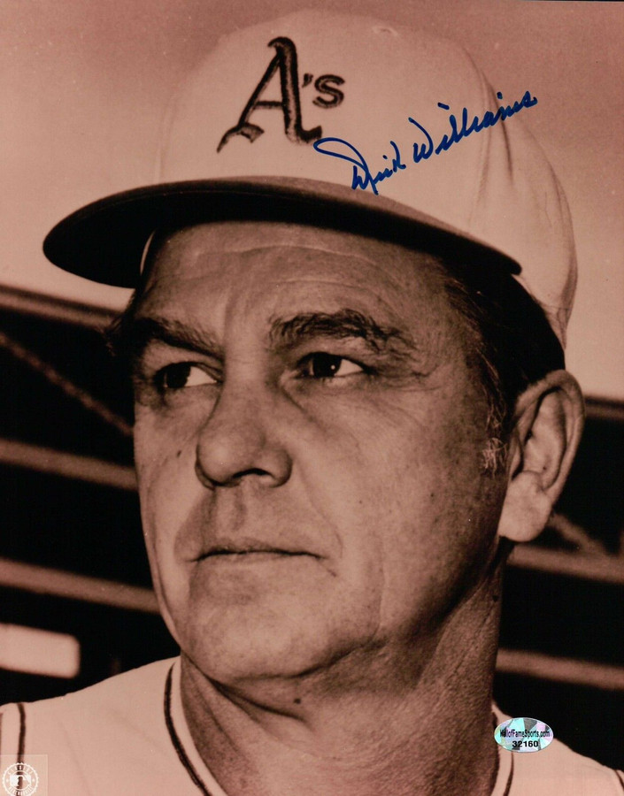Dick Williams Signed 8X10 Photo Autograph Oakland Athletics Manager Auto w/COA