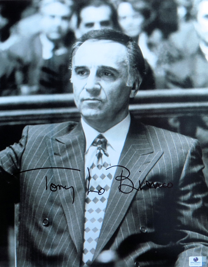 Tony Lo Bianco Signed Autographed 11X14 Photo Vintage B/W Sharp Suit GV793823