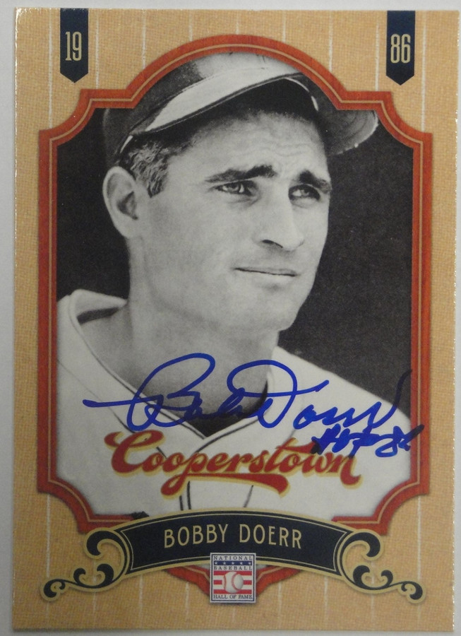 Bobby Doerr Hand Signed Autographed 2012 Panini Trading Card  GA GX 19459