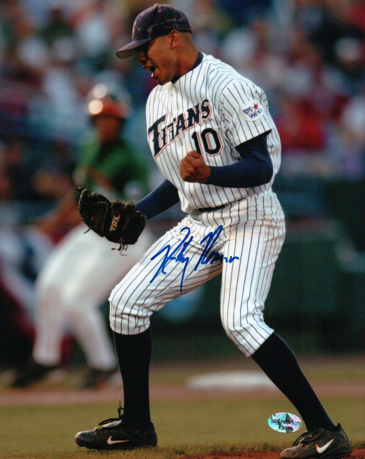 Ricky Romero Signed 8X10 Photo Autograph Cal State Titans Fist Pump Auto COA