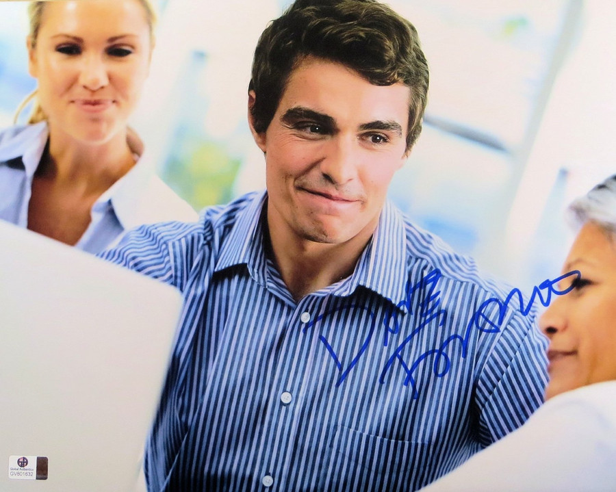 Dave Franco Signed Autographed 11X14 Photo Sexy Blue Striped Shirt GV801632