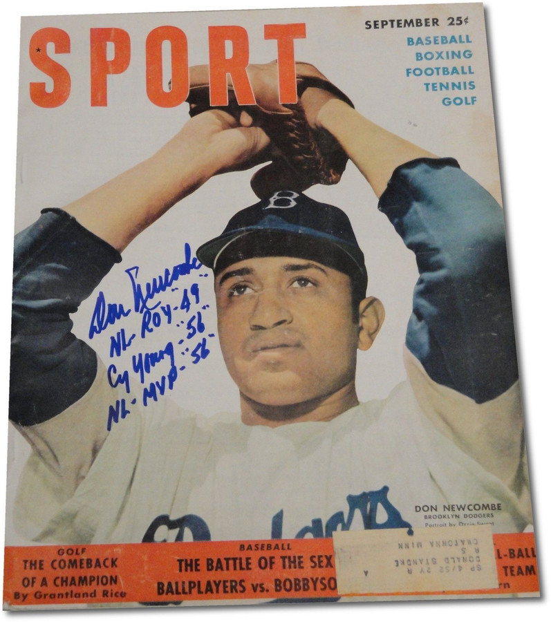 Don Newcombe Signed Autographed Sport Magazine September 1950 W/ Stats ROY CY
