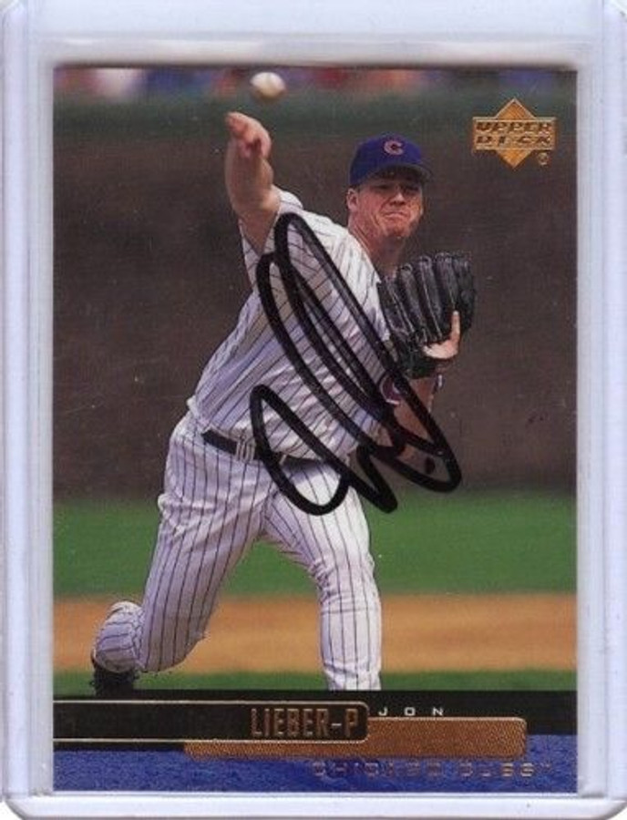 Jon Lieber 2000 Upper Deck Signed Card Auto Autograph