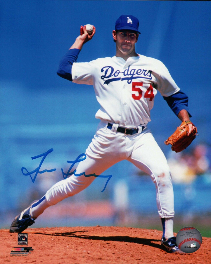 Tim Leary Signed 8X10 Photo Autograph Los Angeles Dodgers Pitching Auto w/COA