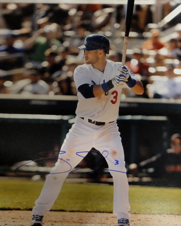 Skip Schumaker Hand Signed Autographed 16x20 Photo LA Dodgers At Bat Lower