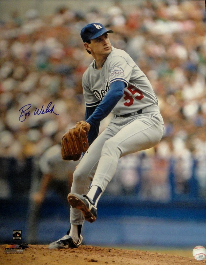 Bob Welch Signed 16X20 Photo Autograph Los Angeles Dodgers Pitching Auto w/COA