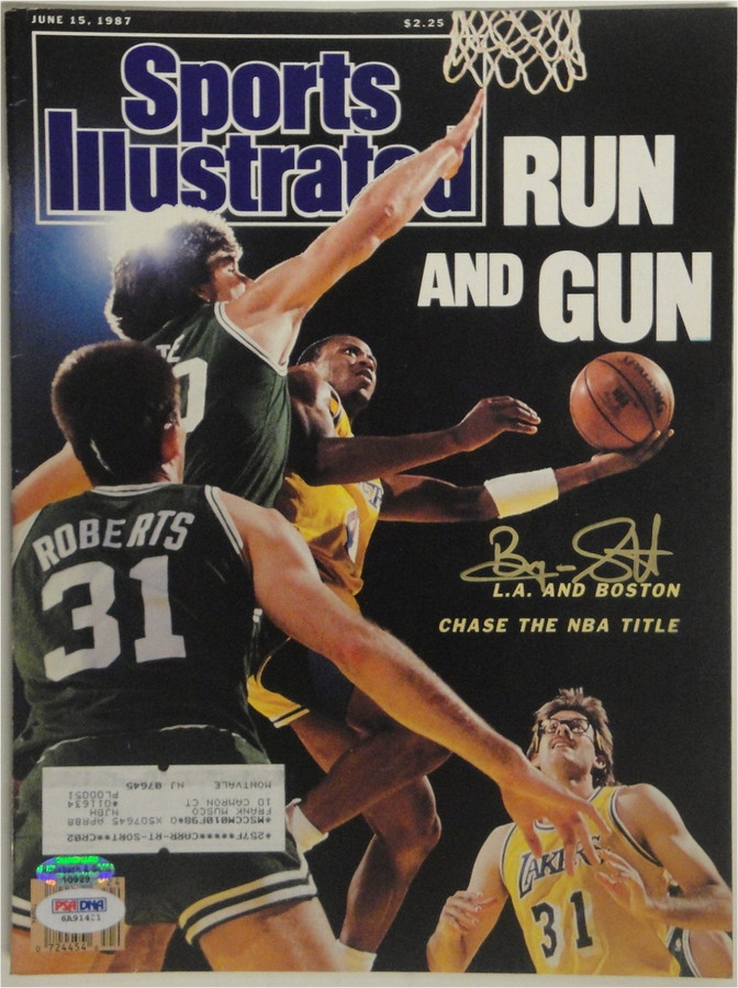 Byron Scott Hand Signed Autographed Sports Illustrated Magazine Lakers PSA/DNA