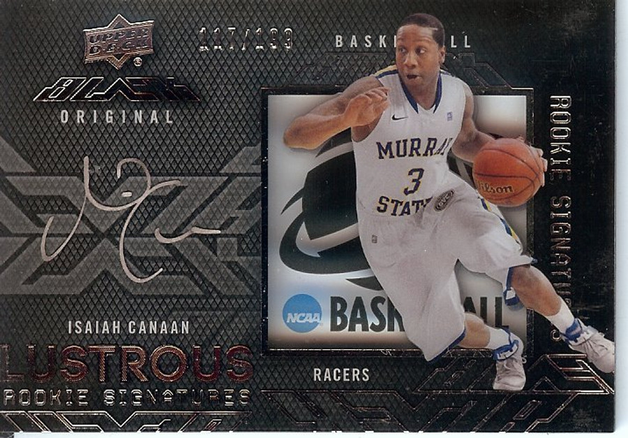 Isaiah Canaan 2013-14 UD Black Lustrous Rookie Signatures Autograph #52 117/199