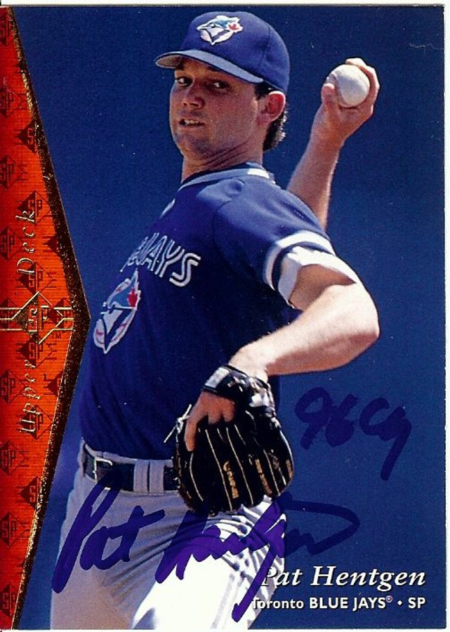 Pat Hentgen Signed Autographed Baseball Card 1995 Upper Deck SP Blue Jay GX19641
