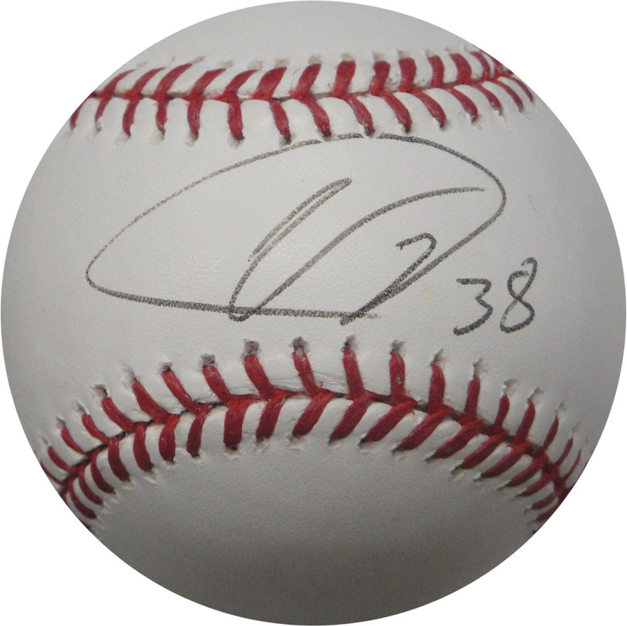 Ubaldo Jimenez Hand Signed Autographed Major League Baseball Rockies