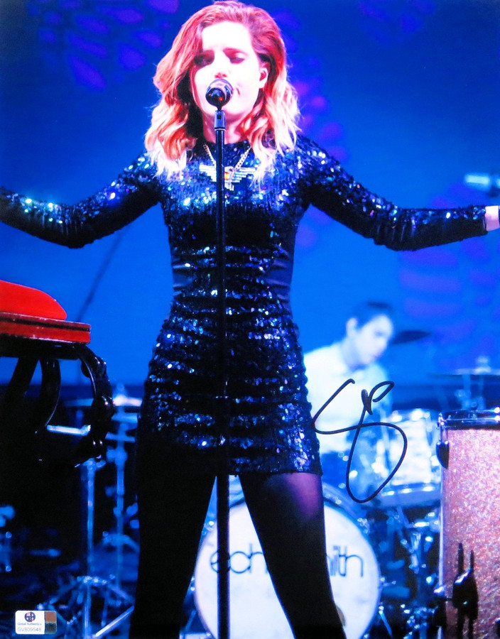 Sydney Sierota Signed Autographed 11X14 Photo Sexy Signing on Stage GV809548