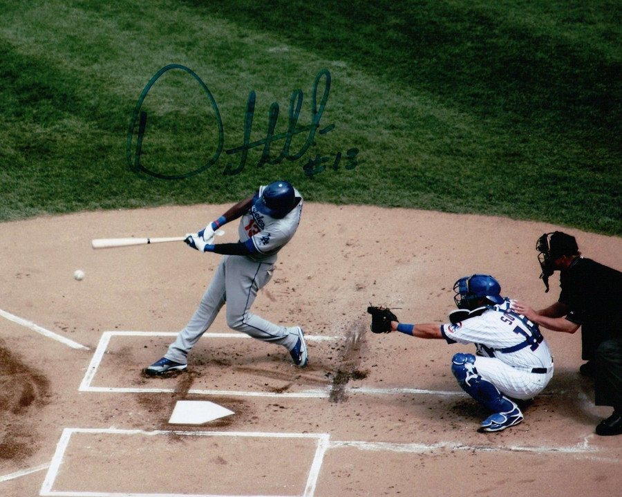 Orlando Hudson Signed 8X10 Photo Autograph LA Dodgers At the Plate High Auto COA