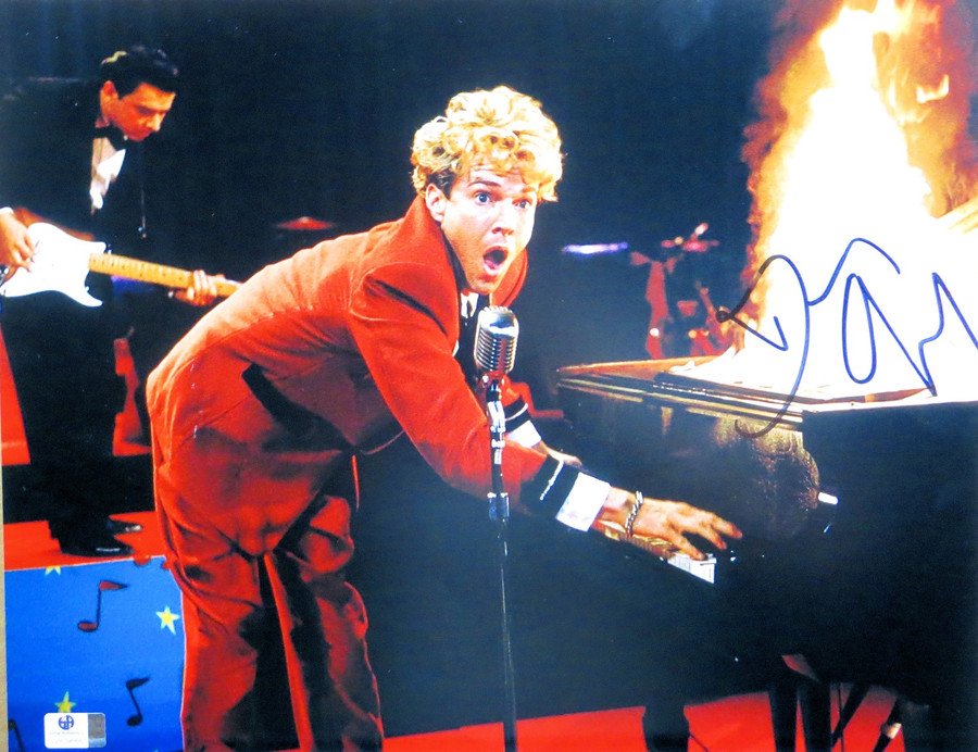 Dennis Quiad Signed Autographed 11X14 Photo Great Balls of Fire GV809666