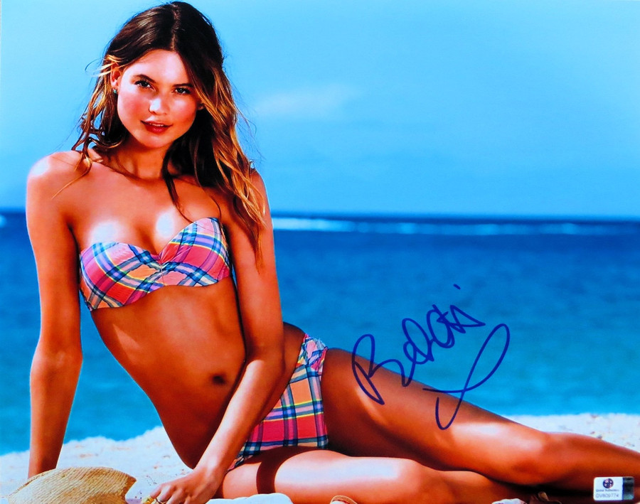 Behati Prinsloo Autographed 11X14 Photo Victoria's Secret Sexy Beach GV809774