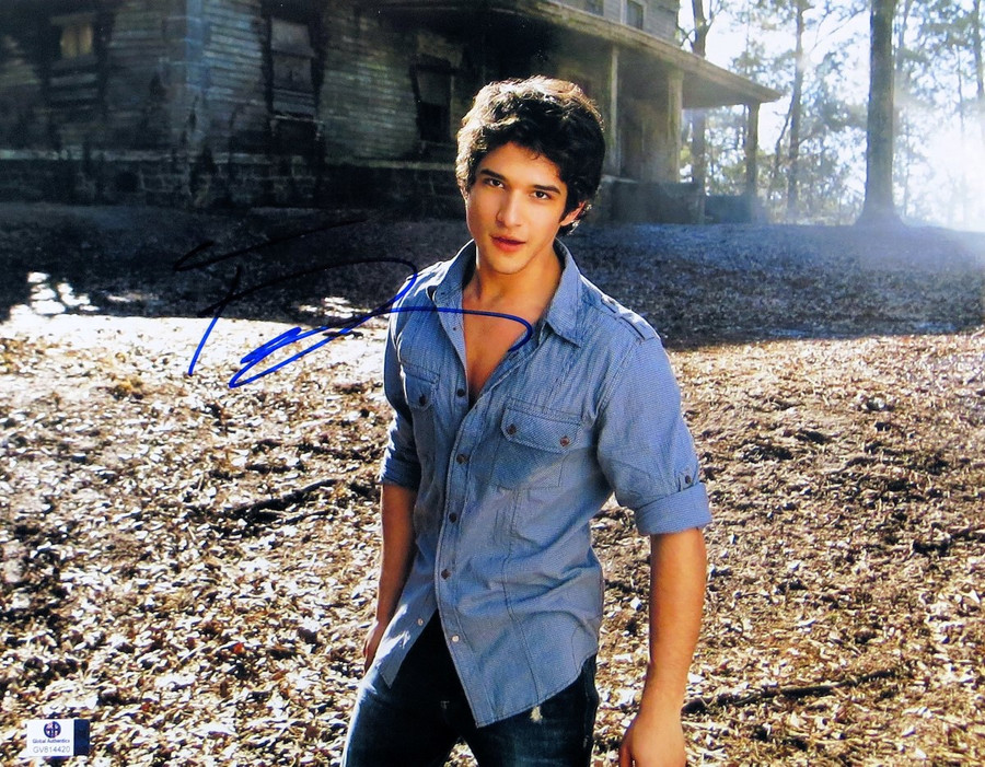 Tyler Posey Signed Autographed 11X14 Photo Teen Wolf Denim Shirt GV814420