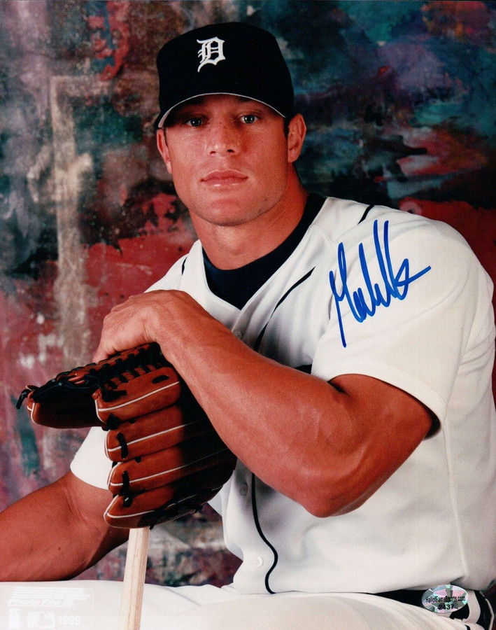 Gabe Kapler Signed 8X10 Photograph Autograph Posing w/Glove Auto COA Tigers
