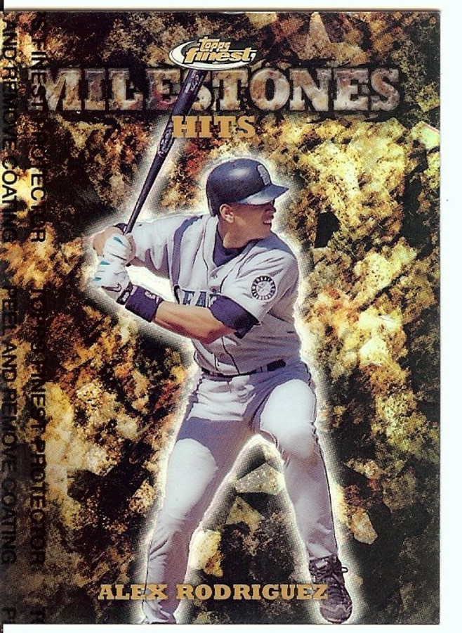 Alex Rodriguez 1999 Finest Milestones Seattle Mariners #M8 2452/3000