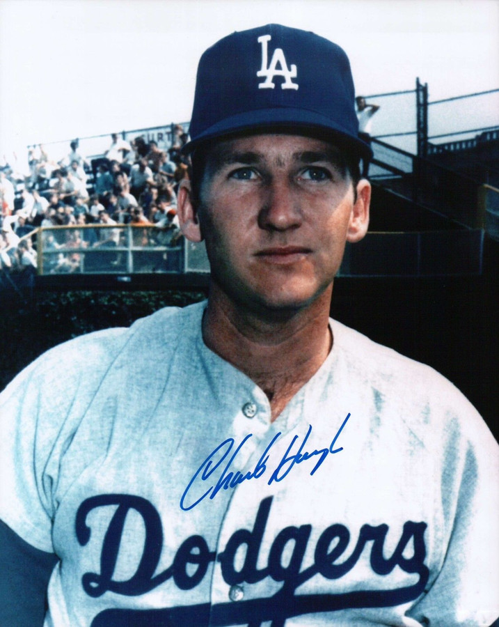 Charlie Hough Signed 8X10 Photo Autograph Los Angeles Dodgers Head Shot Auto COA