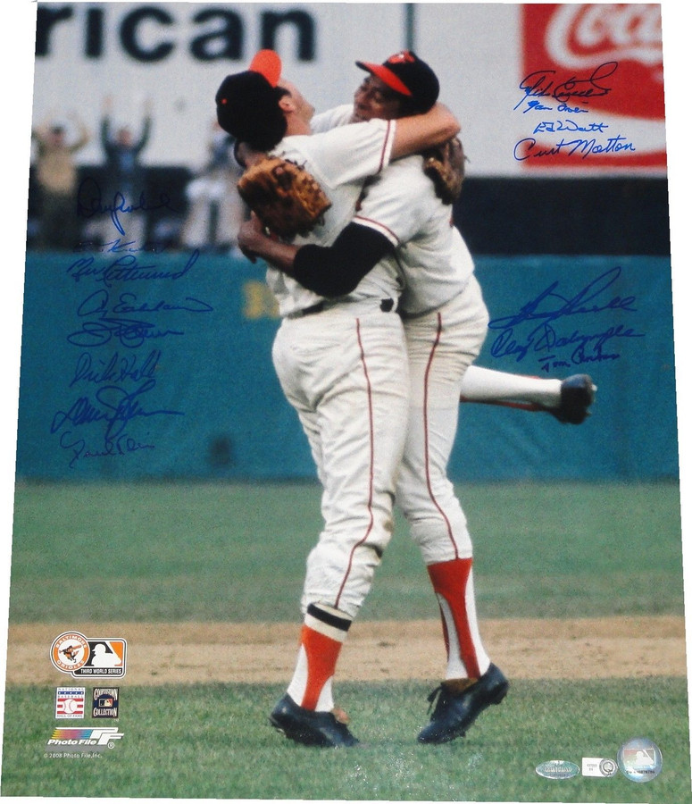 1970 World Champion Orioles 16X20 Signed Autograph Photo By 14 Jim Palmer More