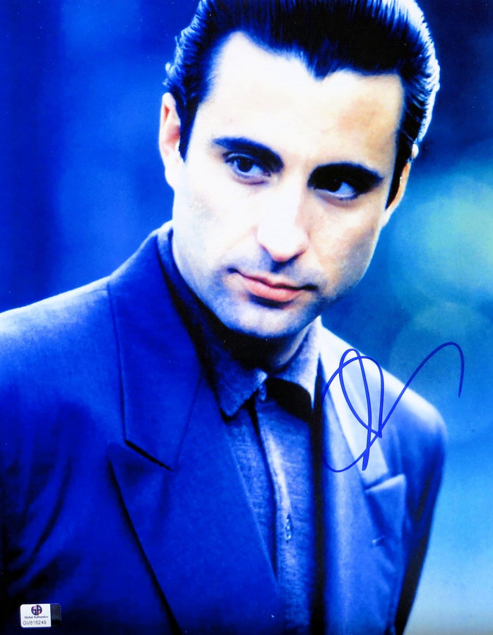 Andy Garcia Signed Autographed 11X14 Photo Vintage Blue Suit Sexy GV816249