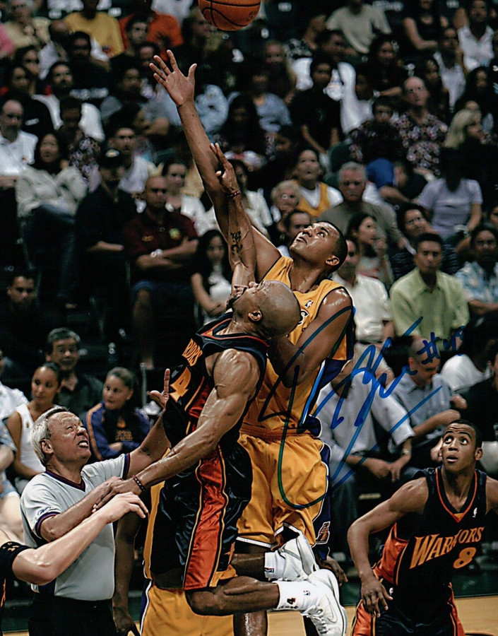 Brian Cook Signed 8X10 Autograph Photo Photograph Lakers Jump Ball w/COA