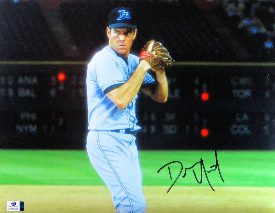 Dennis Quaid Signed Autographed 11X14 Photo The Rookie on Mound GV816386