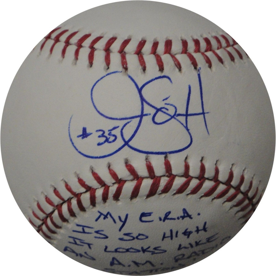 Jim Gott Hand Signed Major League Baseball My ERA is So High Looks Like Radio