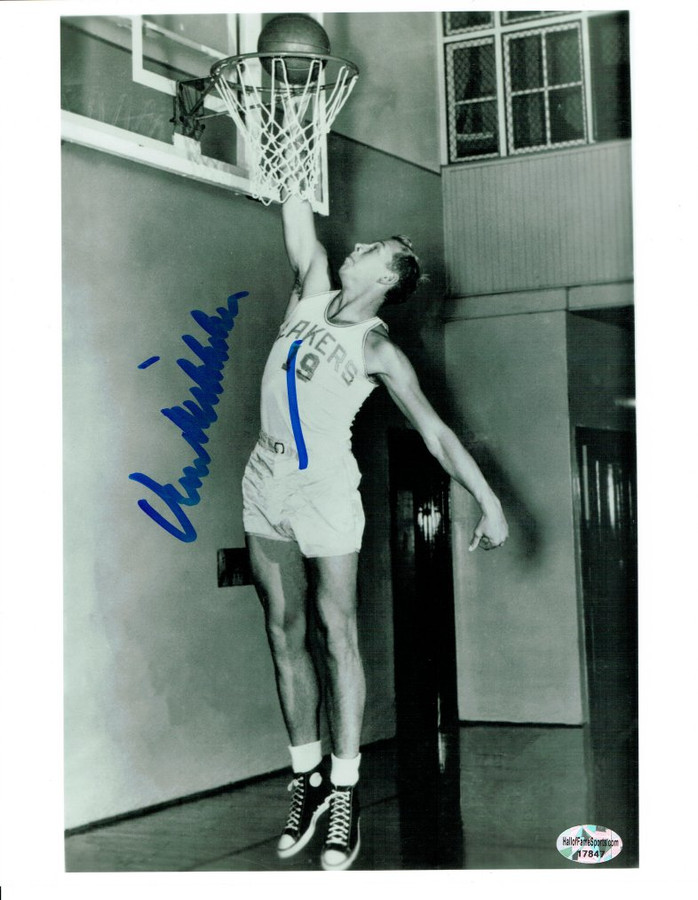 Vern Mikkelsen Hand Signed Autographed 8X10 Photo MPLS Lakers Team w/COA