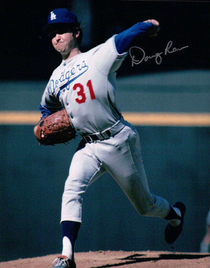 Doug Rau Signed 8X10 Photo Autograph Dodgers Pitching Silver Right Auto COA