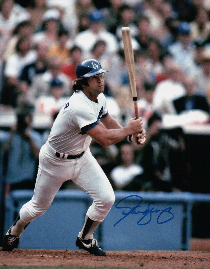 Steve Yeager Signed Autographed 8x10 Photo La Dodgers Home Post Swing Vert W Coa Cardboard Legends