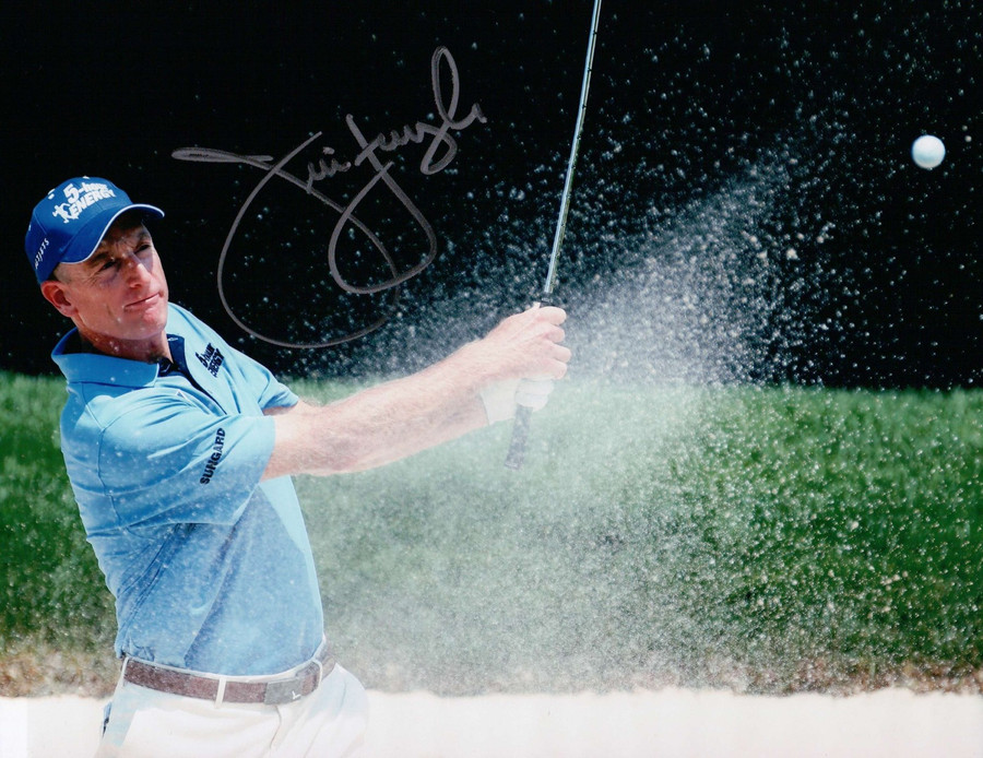 Jim Furyk Signed Autographed 8X10 Photo PGA Golfer Sand Trap Shot w/COA