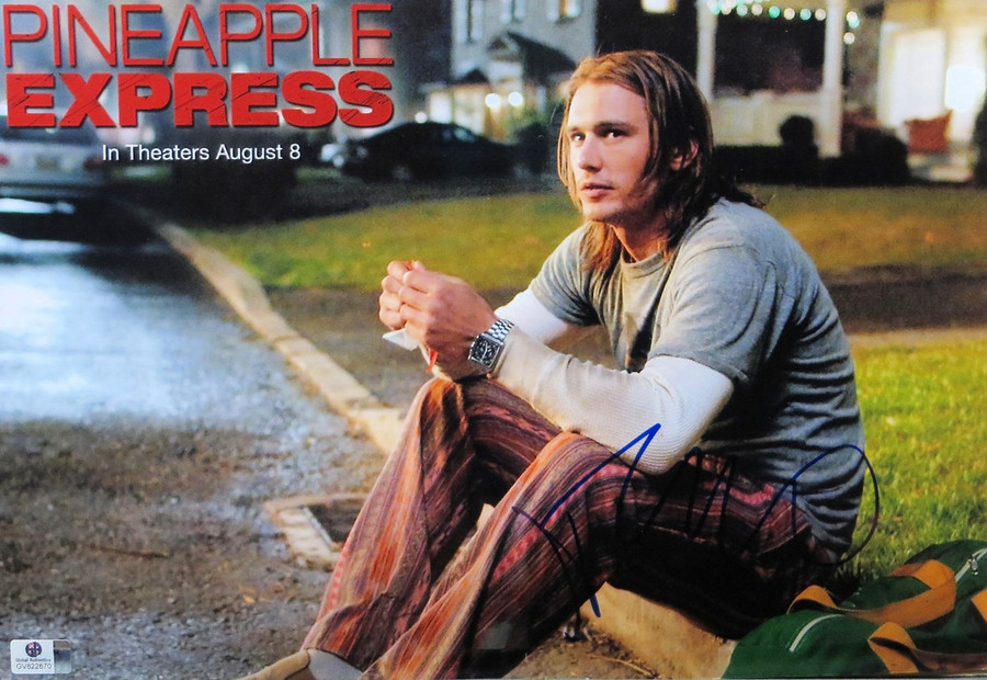 James Franco Signed Autographed 10X15 Photo Pineapple Express on Curb JSA T59443