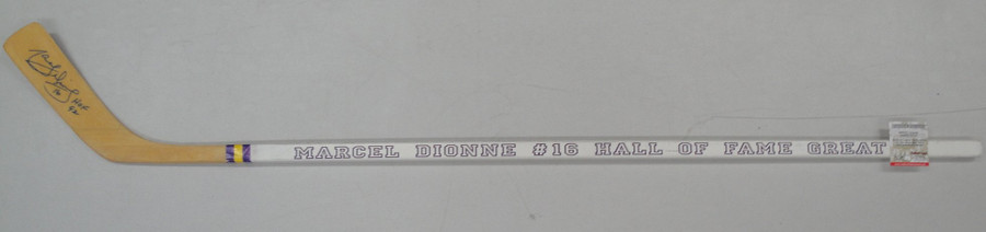 Marcel Dionne Autographed signed Custom Hall of Fame Hockey Stick LA Kings