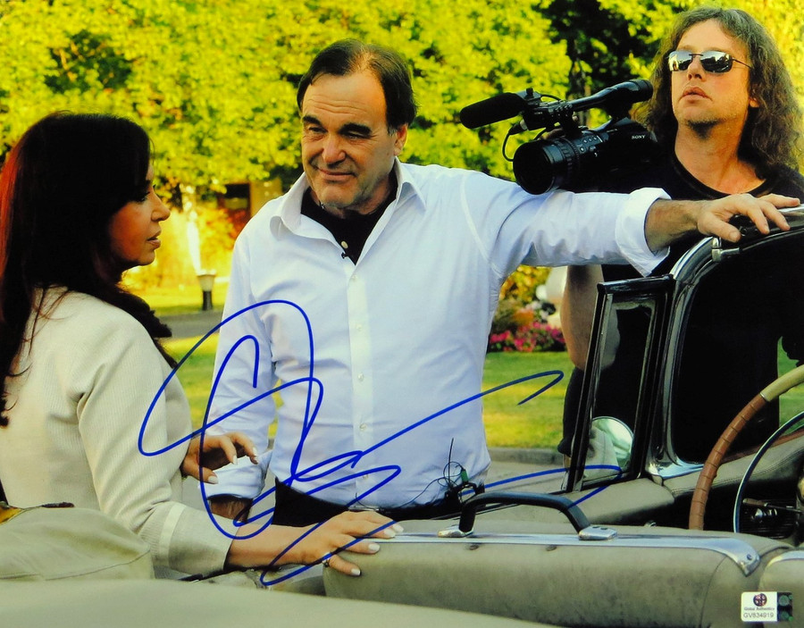 Oliver Stone Signed Autographed 11X14 Photo Director Behind the Scenes GV834919