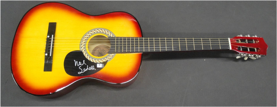 Neil Sedaka Signed Autographed Acoustic Guitar Pop Singer GA830570