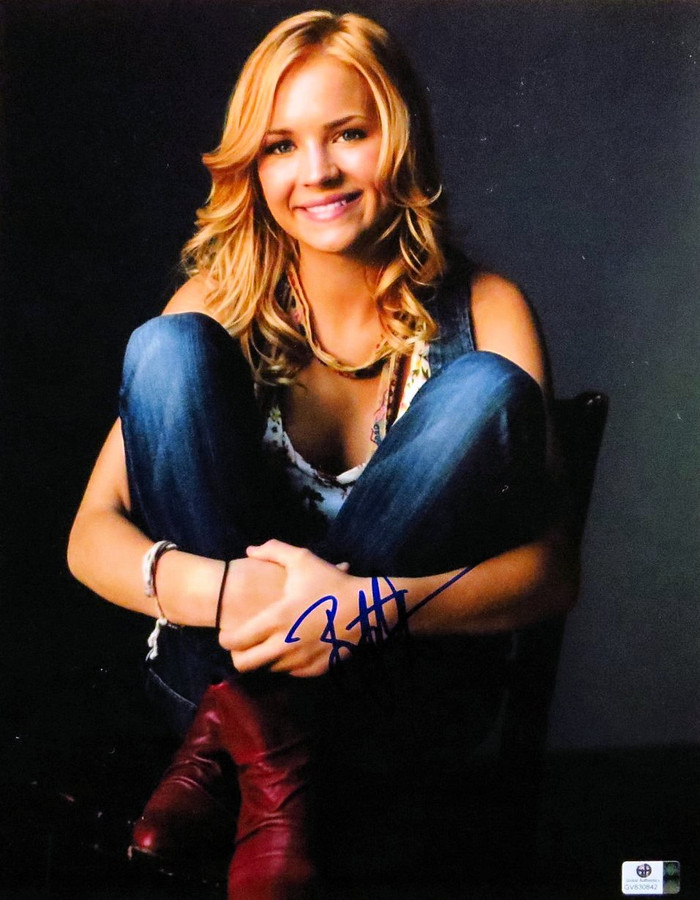 Britt Robertson Signed Autographed 11X14 Photo Gorgeous Sexy Smile GV830842