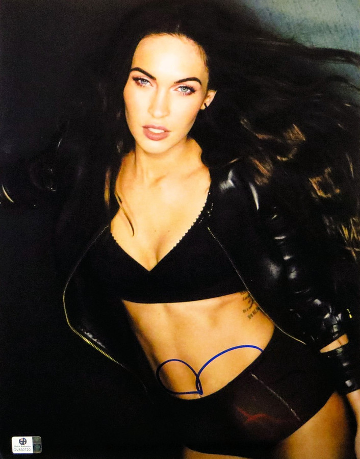 Megan Fox Signed Autographed 11X14 Photo Sexy Black Underwear GV830720