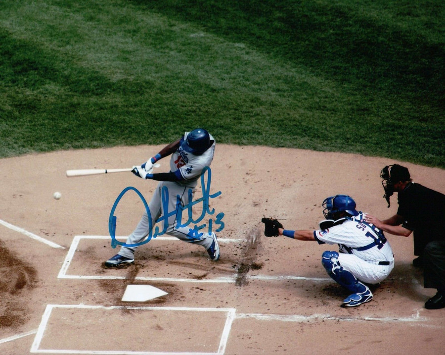 Orlando Hudson Signed 8X10 Photo Autograph LA Dodgers At the Plate Low Auto COA