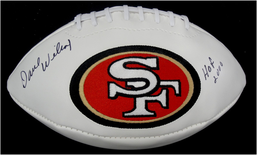 Dave Wilcox Hand Signd Autographed San Francisco 49ers Football HOF 2000 W/COA