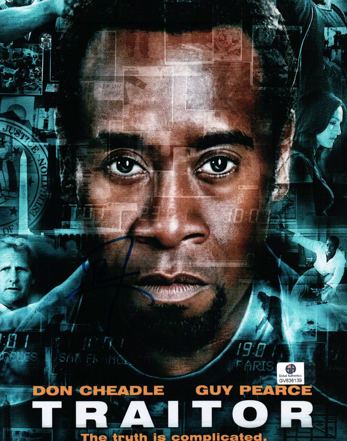 Don Cheadle Signed Autographed 8X10 Photo Traitor Movie Poster GV838139