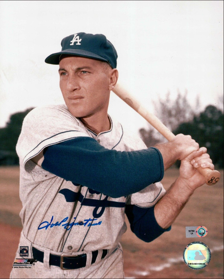 Joe Pignatano Signed 8X10 Vintage Photo Autograph LA Dodgers Auto COA