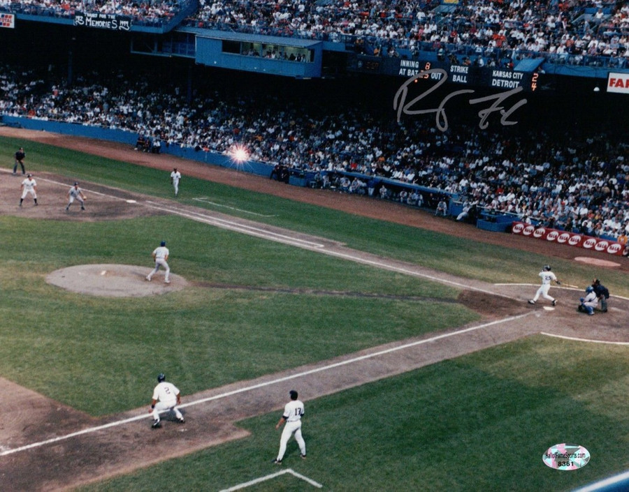Robert Fick Signed 8X10 Photo Autograph Tiger Stadium Last HR Silver High w/COA