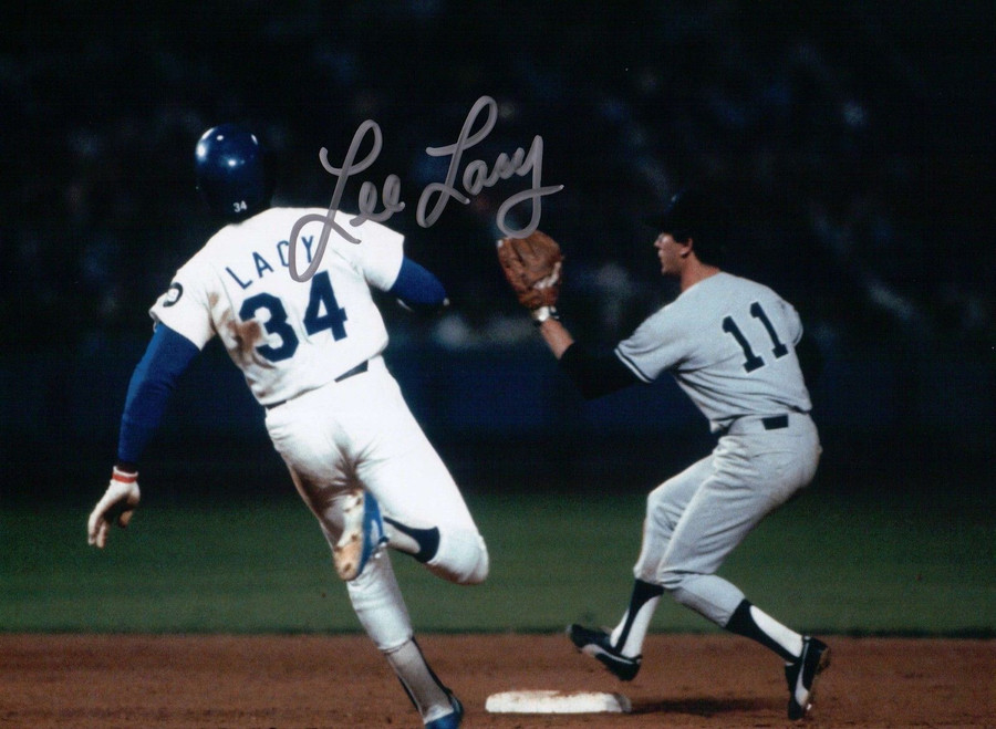 Lee Lacy Signed 8X10 Photo Autograph Los Angeles Dodgers Baserunning Auto w/COA