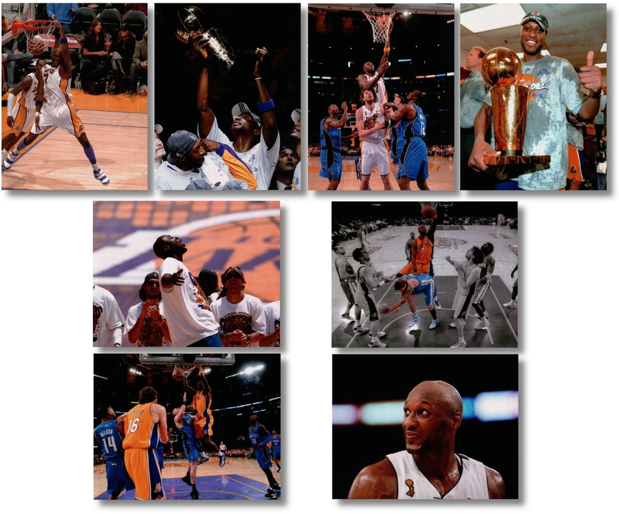8 Different Lamar Odom Unsigned 8X10 High Quality Lakers Photos Photographs NBA