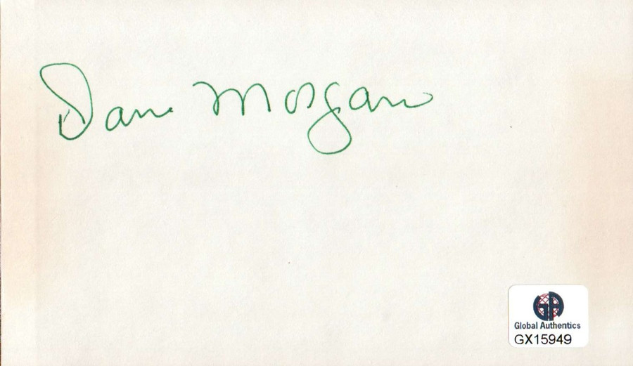 Dan Morgan Signed Autographed Index Card PGA Golf Legend Masters GX15949
