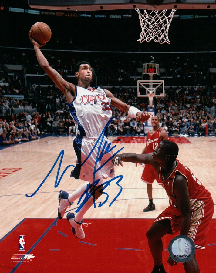 Mikki Moore Signed 8X10 Autograph Photo Photograph Clippers Dunkings w/COA