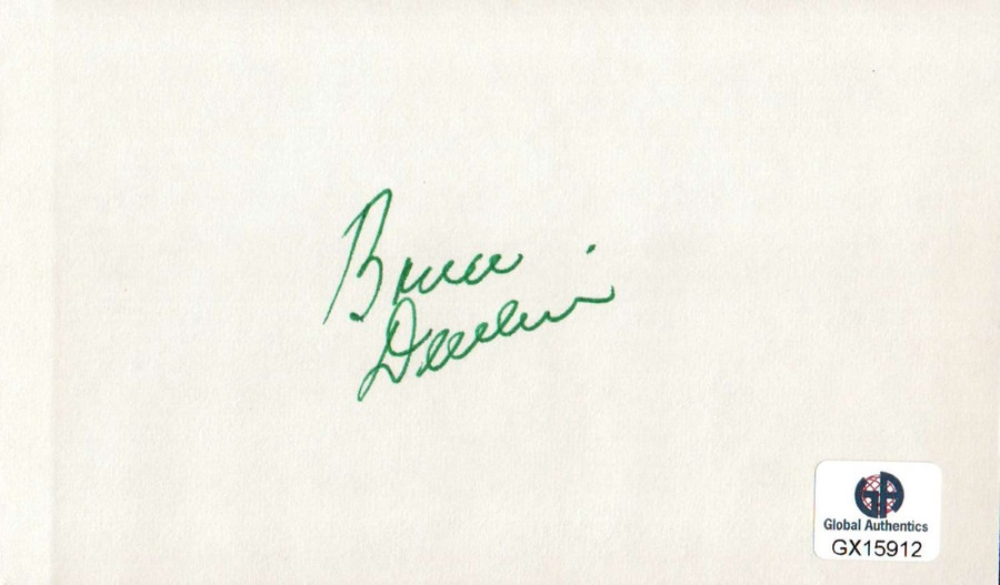 Bruce Devlin Signed Autographed Index Card PGA Golf Legend Masters GX15912