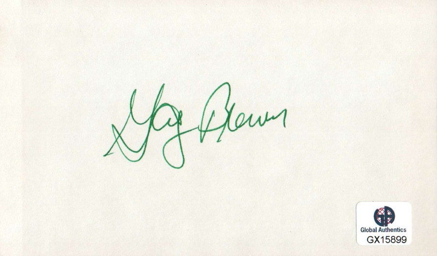 Gay Brewer Signed Autographed Index Card PGA Golf Legend Masters GX15899
