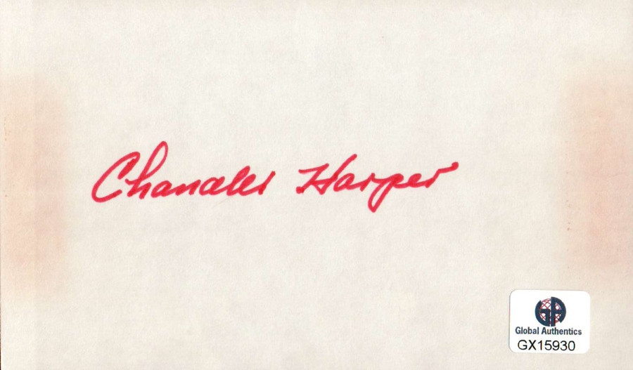 Chandler Harper Signed Autographed Index Card PGA Golf Legend Masters GX15930